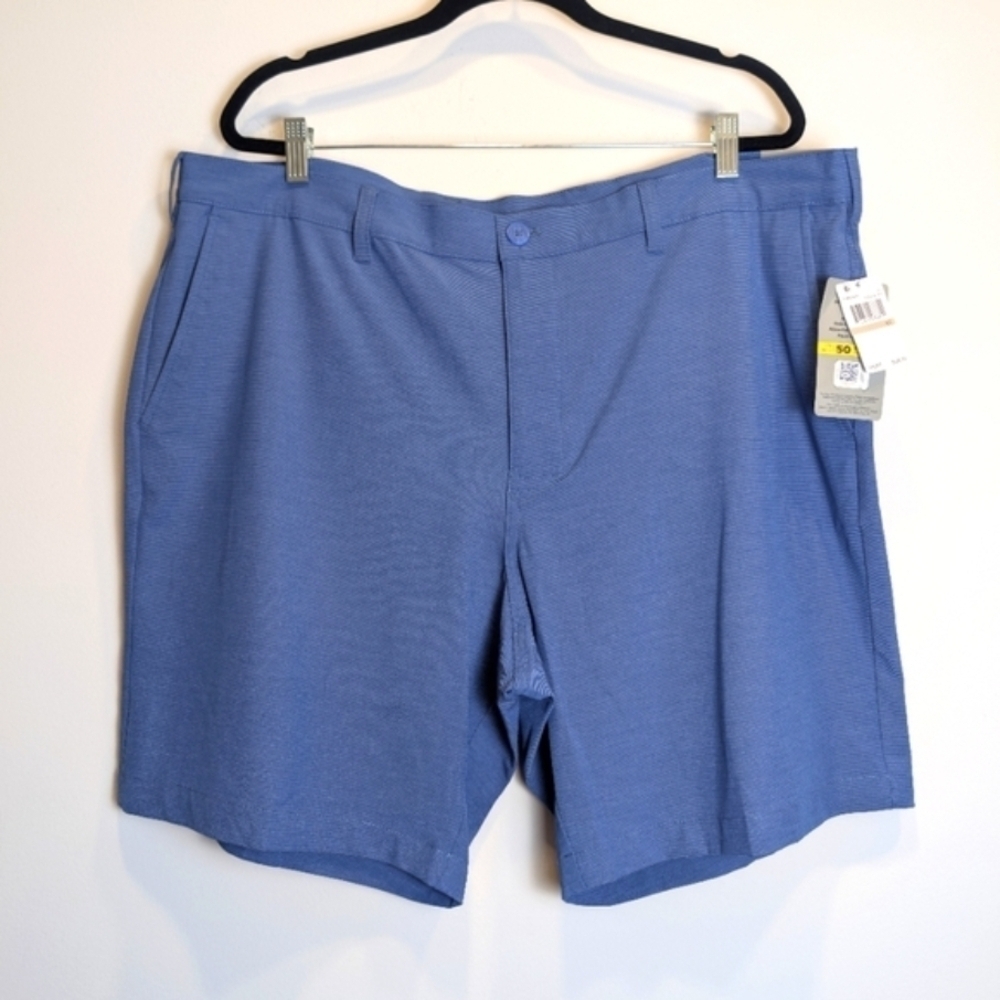 PGA Tour Blue Performance Golf Shorts UPF 50 Straight Fit Men's Size 42